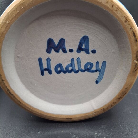 MA Hadley Vintage Hand-Painted Ceramic Utensil Holder Floral - Picture 6 of 9